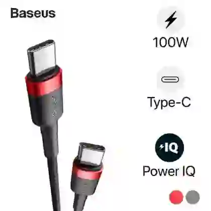 Cáp sạc nhanh Baseus Cafule PD 2.0 100W Type-C to Type-C (20V 5A) 2M 1